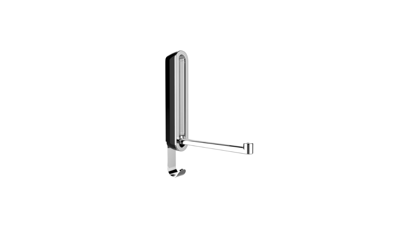 Folding hook Premium -Sigma- Night Black folding wall hook by Wenko.de